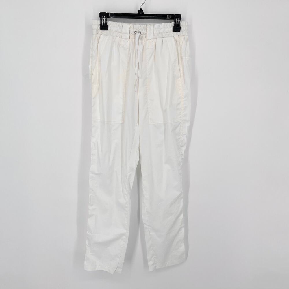 Pete & Greta By Johnny Was Cream Pants NEW Womens Sz S Elastic Waist Drawstring